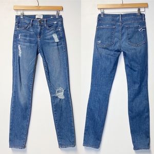Frame Le Skinny Le Jean Distressed Jeans Size 25 EUC